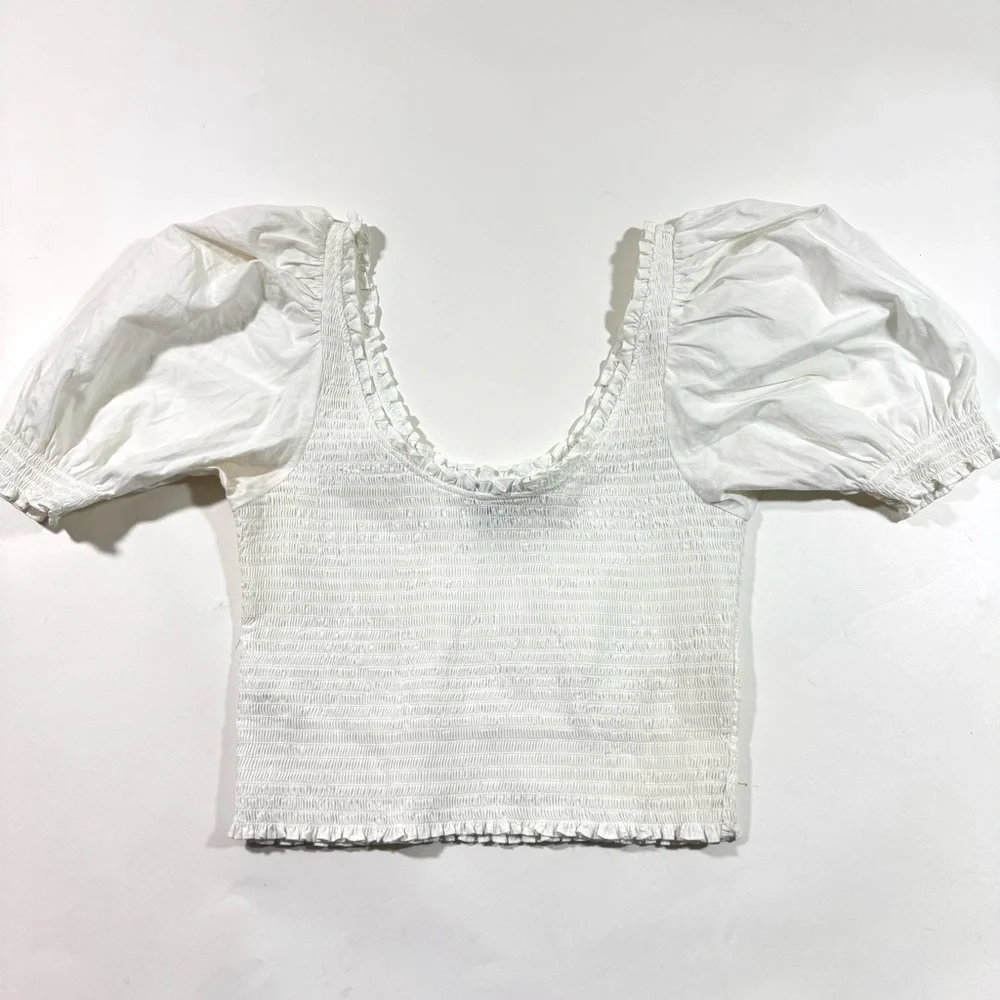 Hill House Aiko Nap Top Cotton Poplin Size Large Cottage Core